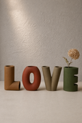 Amour Echo LOVE letter vase set styled by Elunne