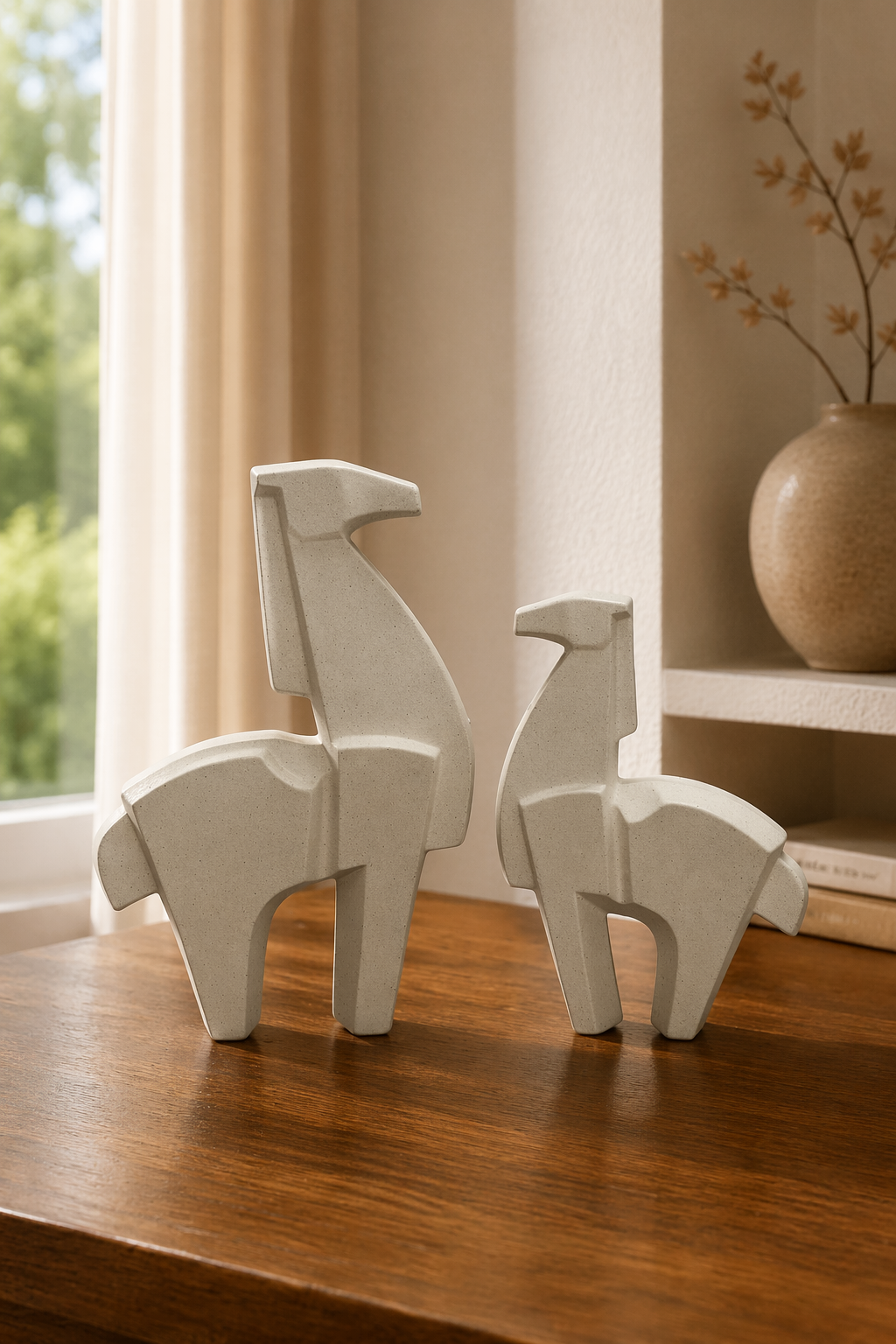 Minimalist ceramic sculpture with soft finish — Elunne Terra Muse
