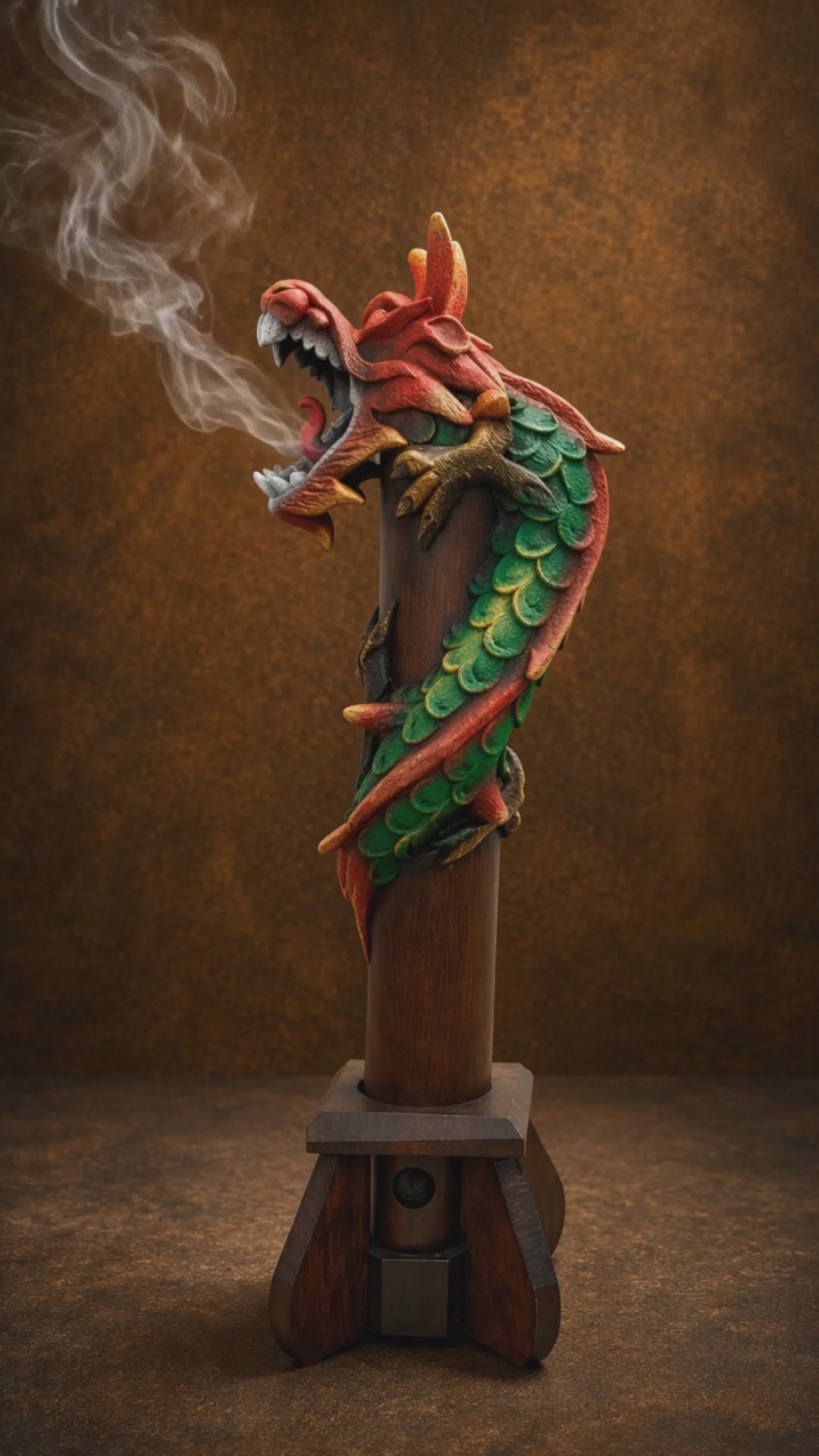The Imperial Whisper (Green) with smoking coming out