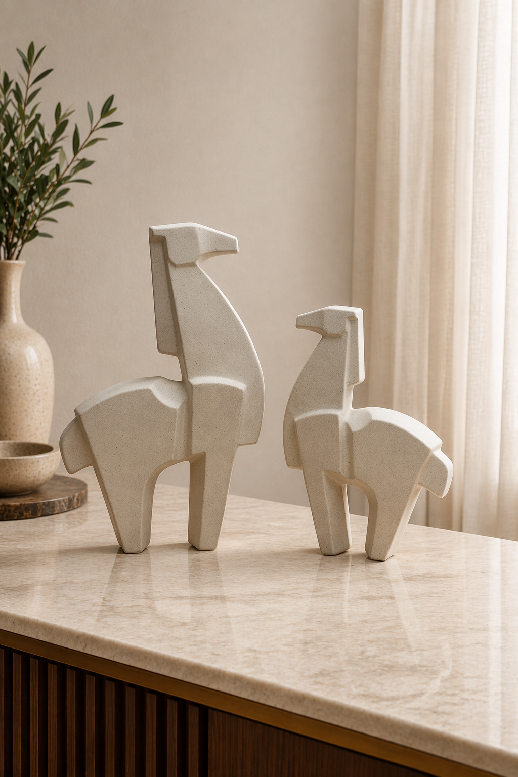 Elunne Terra Muse ceramic sculpture — minimalist home décor